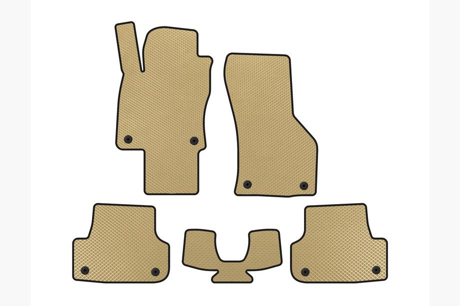 Audi A3 2012-2020 EVA Floor Mats (for E-tron, Sportback, Beige) Image