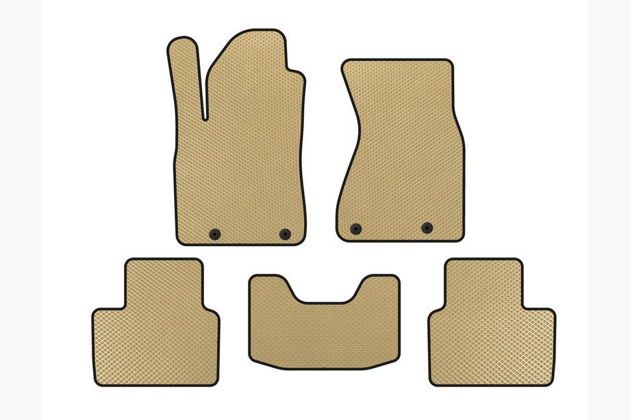 Audi A8 1994-2002 EVA Floor Mats (Sedan, Beige) Image