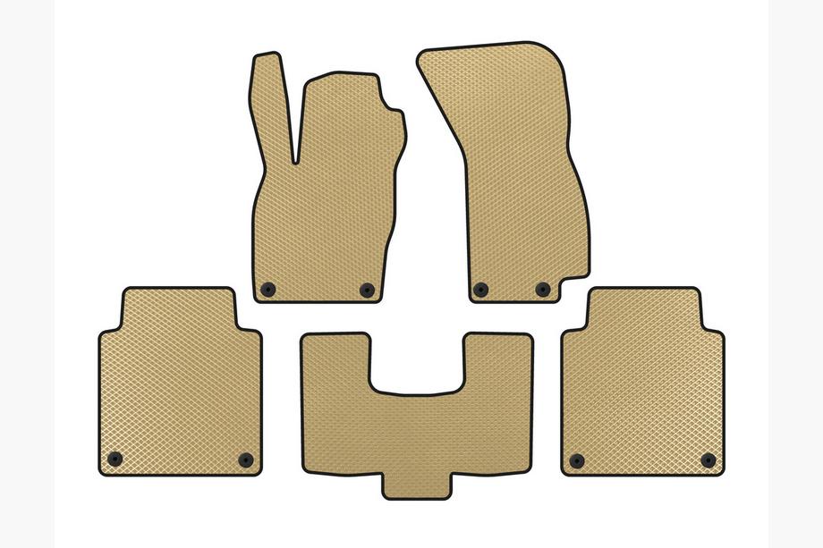 Audi A8 2018- EVA Floor Mats (Long, Beige) Image