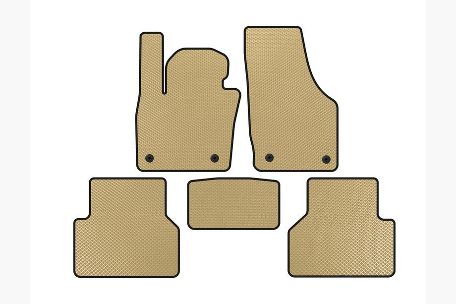 Audi Q3 2011-2019 EVA Floor Mats (Beige) Image