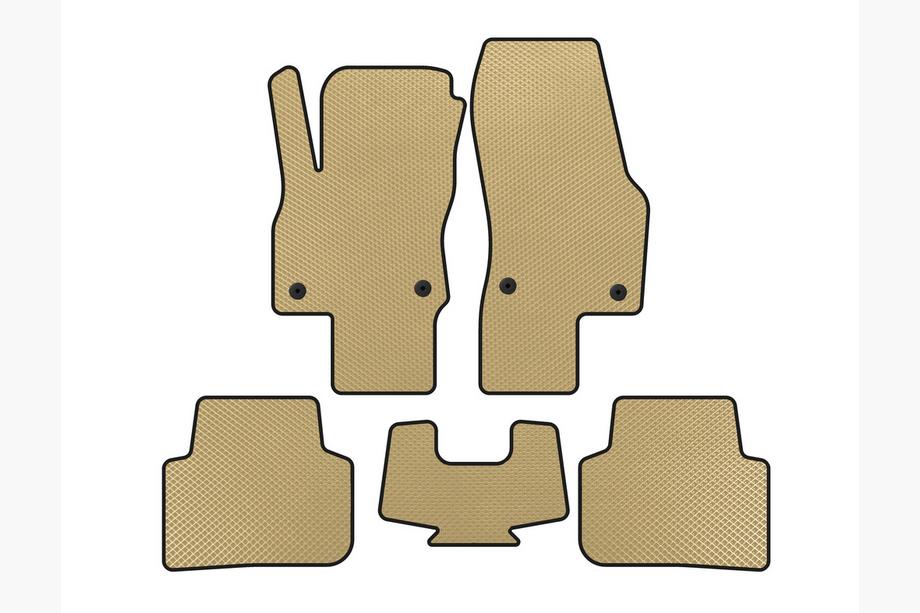Audi Q3 2019–2025 EVA Floor Mats (Beige) Photo 1