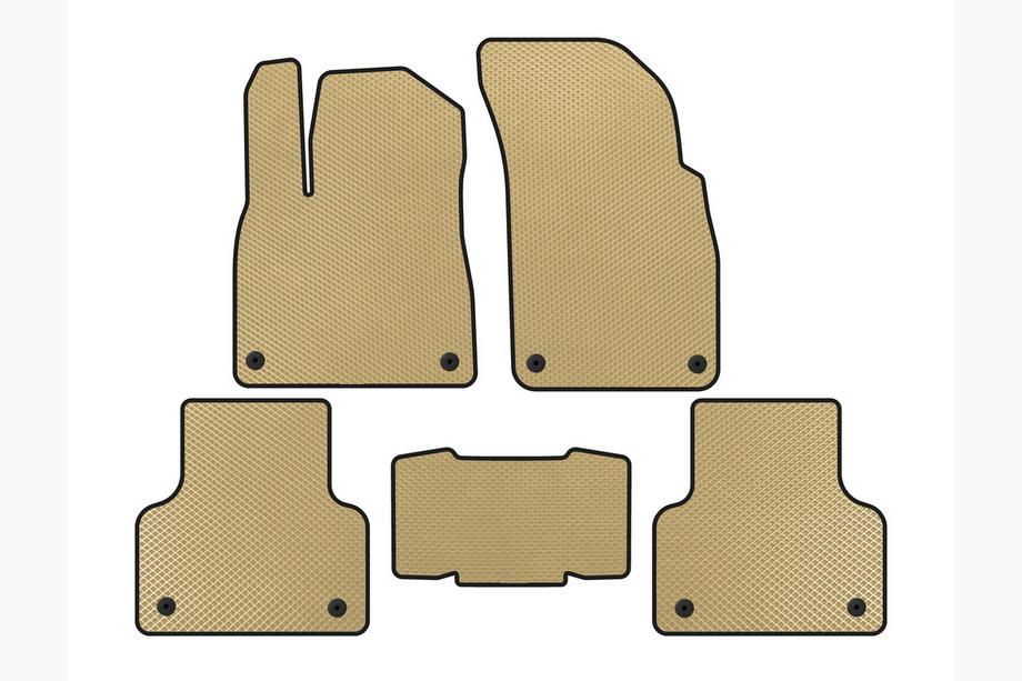 Audi Q8 2018- EVA Floor Mats (Beige) Image