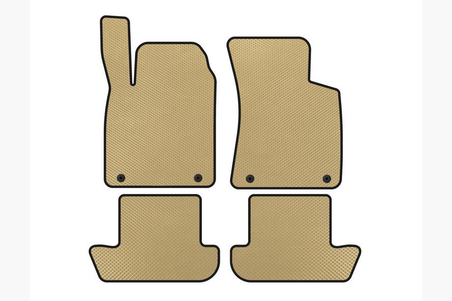 Audi TT 1998-2006 EVA Floor Mats (Coupe, Beige) Image