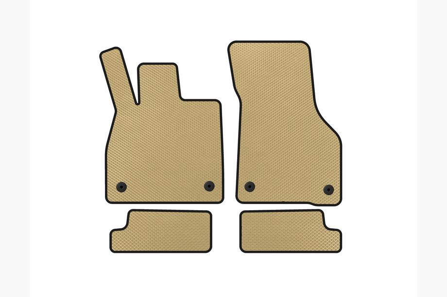 Audi TT 2014-2023 EVA Floor Mats (Coupe, Beige) Image