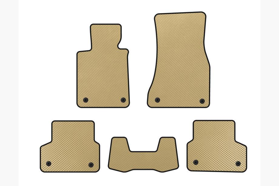 BMW 5 Series G30/G31 2017–2023 EVA Floor Mats (Beige) Image