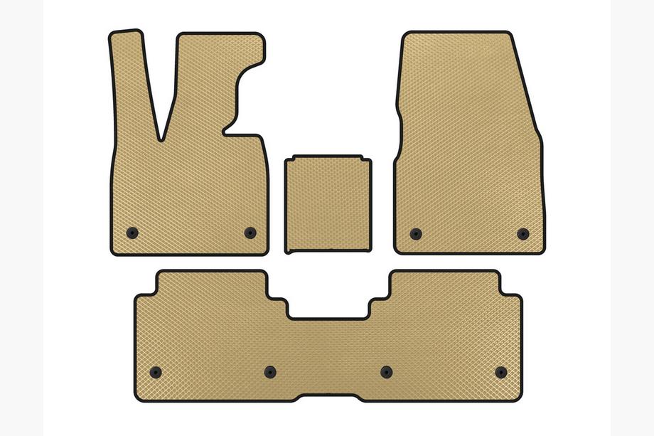 BMW I3 2013-2022 EVA Floor Mats (Beige) Image