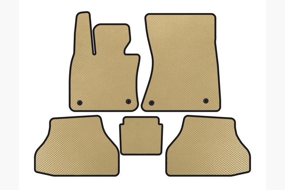 BMW X6 E71 2008–2014 EVA Floor Mats V2 (Beige) Image