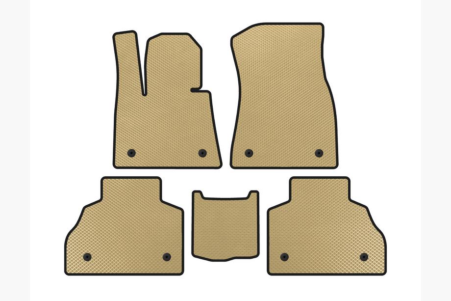 BMW X7 G07 2019- EVA Floor Mats (2 Rows, Beige) Image