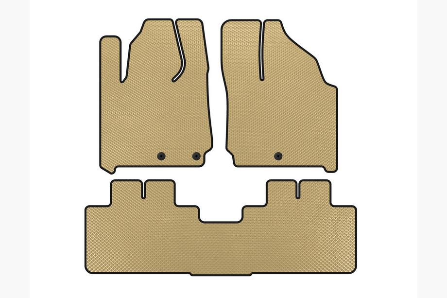 Cadillac SRX 2010-2016 EVA Floor Mats (Beige) Image