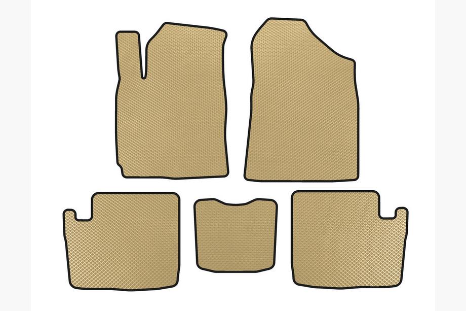 Chery Tiggo 1 2005-2016 EVA Floor Mats (2005-2009, Beige) Image