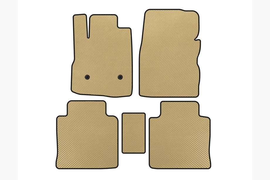 Chevrolet Equinox 2009-2016 EVA Floor Mats (2009-2015, Beige) Image