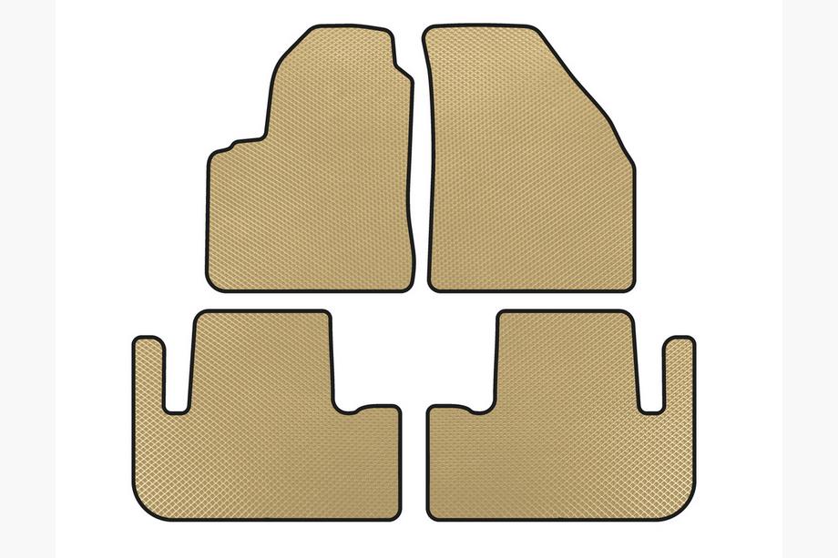 Chevrolet Tacuma/Rezzo 2000-2008 EVA Floor Mats (Beige) Image