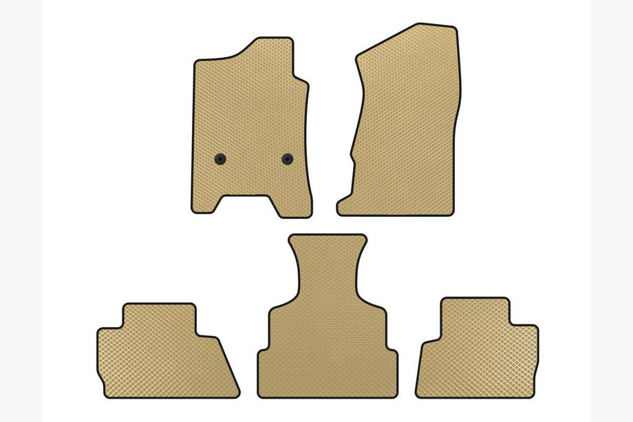 Chevrolet Tahoe 2014-2019 EVA Floor Mats (2014-2020, Beige) Image