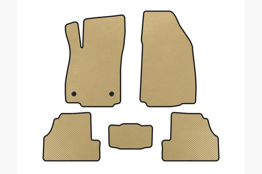 Chevrolet Trax 2012-2023 EVA Floor Mats (2012-2019, Beige) Image
