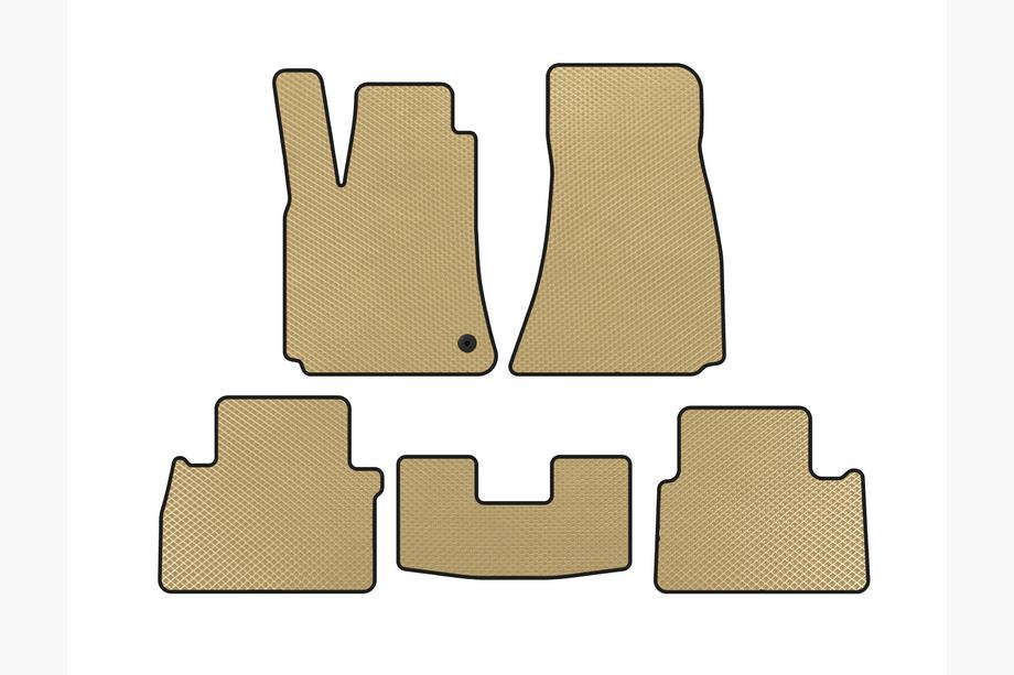Chrysler C300 2004-2011 EVA Floor Mats (SD, Beige) Image