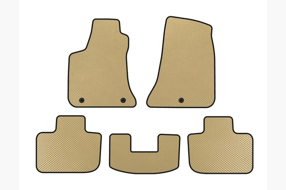 Chrysler C300 2011-2023 EVA Floor Mats V1 (Beige) Image