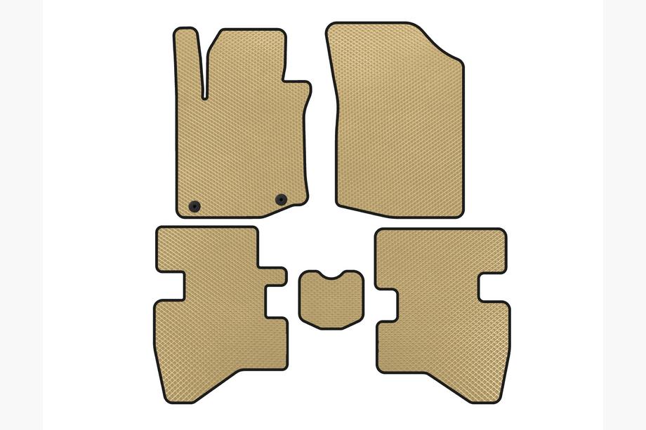 Citroen C-1 2005-2014 EVA Floor Mats (HB, Beige) Image