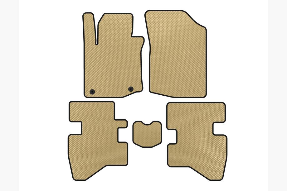 Citroen C-1 2014-2021 EVA Floor Mats (HB, Beige) Image