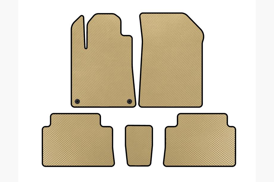 Citroen C-5 2001-2008 EVA Floor Mats (Beige) Image