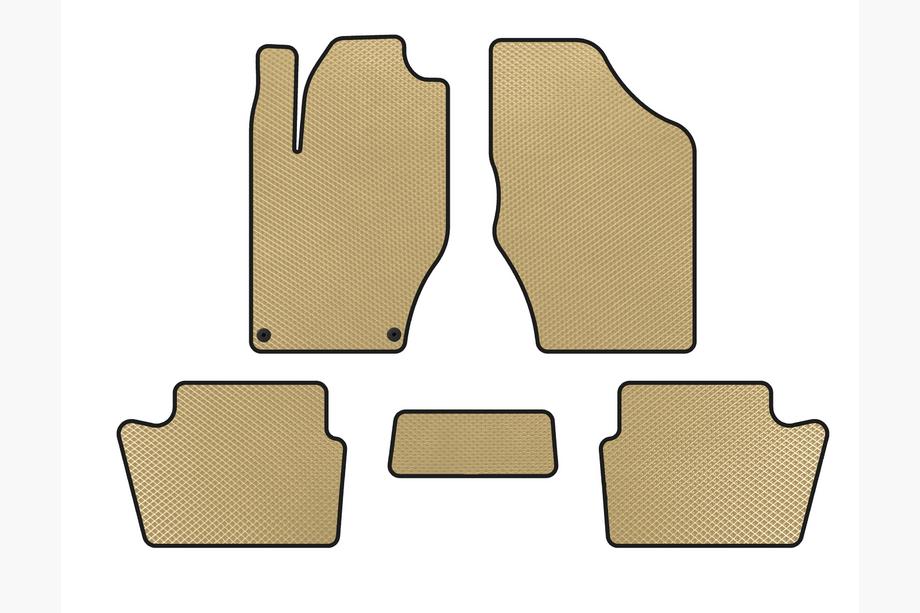 Citroen DS-4 2010-2015 EVA Floor Mats (HB, Pre-Facelift, Beige) Image