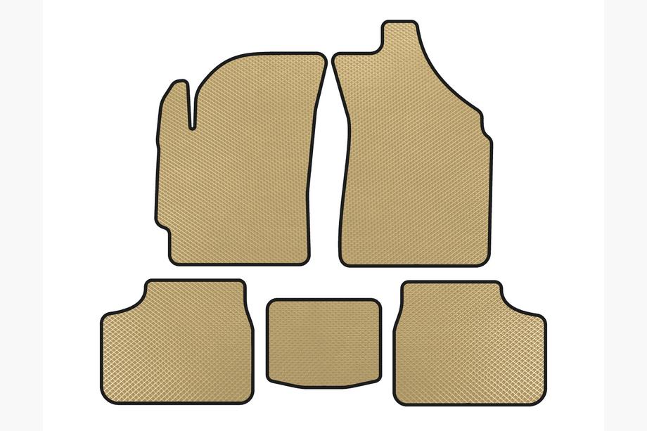 Daewoo Matiz 1998-2008 EVA Floor Mats (Beige) Image