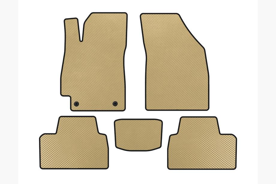 Daewoo Nubira 1997-1999 EVA Floor Mats (SD, Beige) Image
