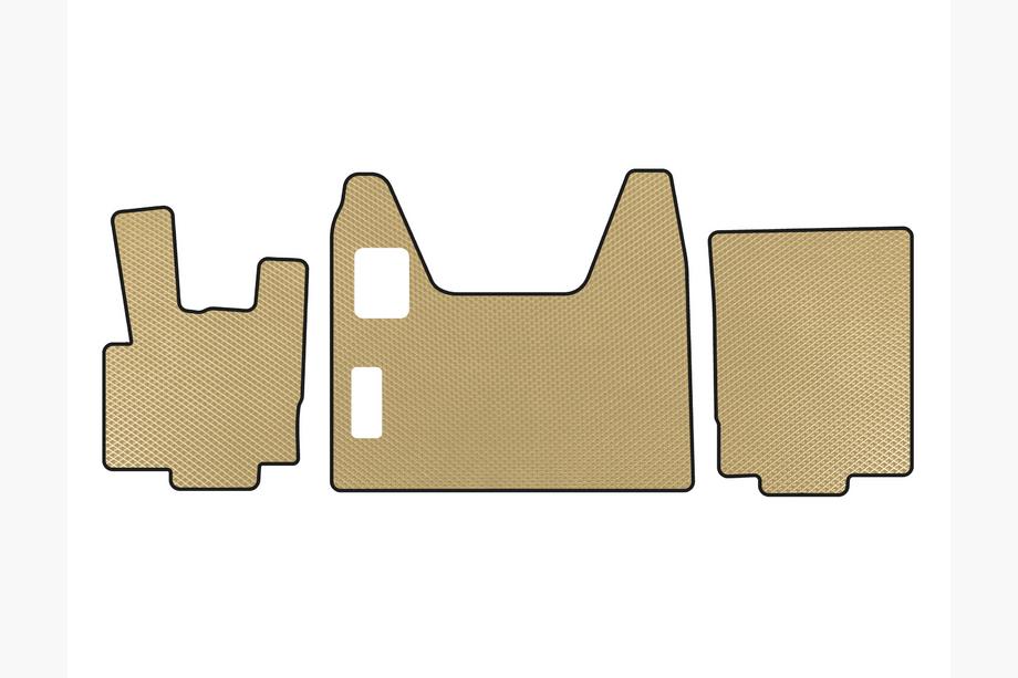 DAF XF95 2002-2006 EVA Floor Mats (Beige) Image