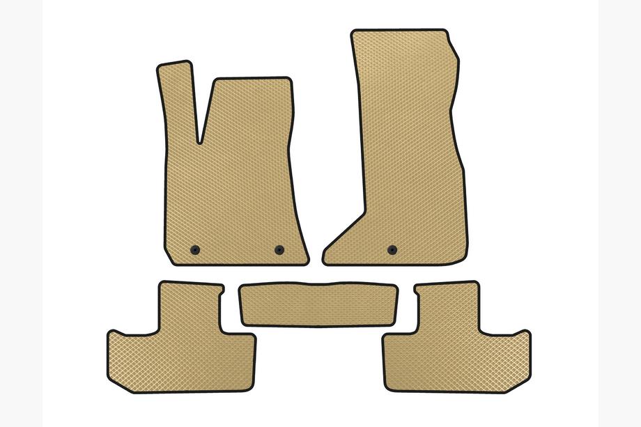 Dodge Challenger 2008-2023 EVA Floor Mats (Coupe, Beige) Image