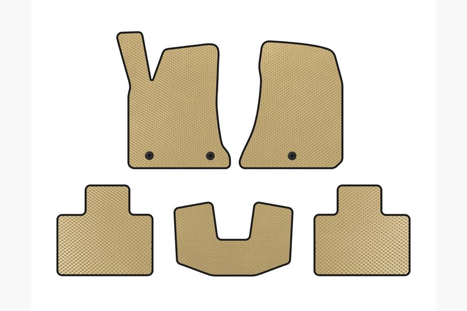 Dodge Charger 2010-2023 EVA Floor Mats (2015-2023, SD, Beige) Image