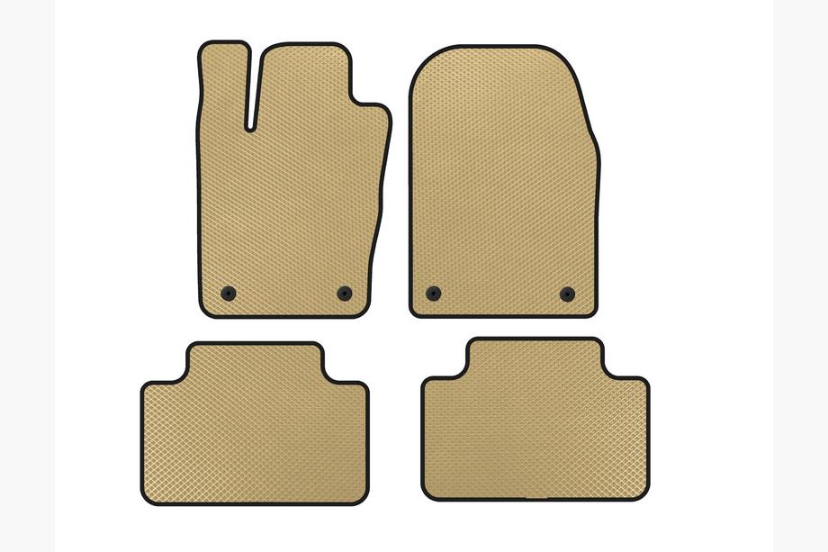 Dodge Durango 2010- EVA Floor Mats (Beige) Image