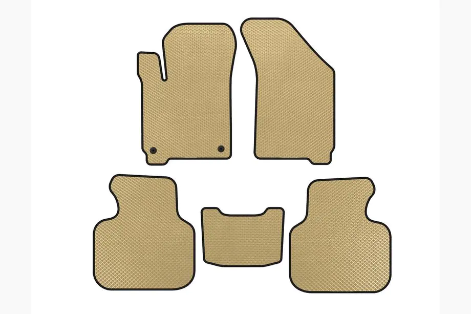 Dodge Journey 2008-2020 EVA Floor Mats (2008-2011, Beige) Image