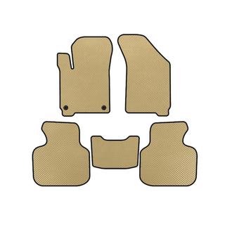 EVA Floor Mats (2011-2020, 7-Seater, Beige) Dodge Journey 2008-2020