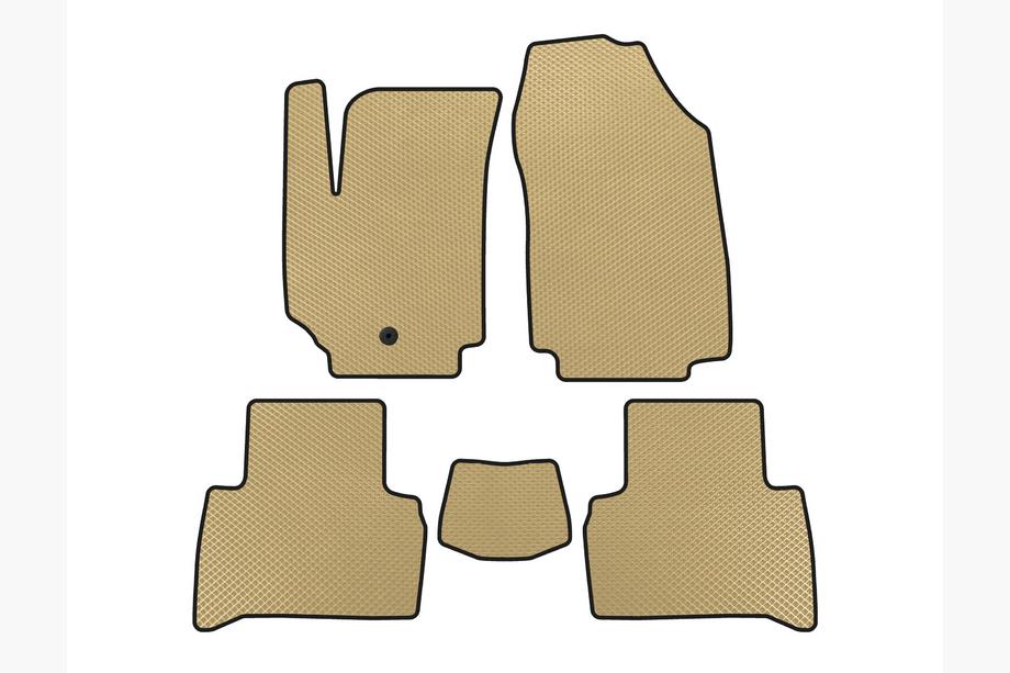 Fiat Croma 2005-2010 EVA Floor Mats (2007-2010, SW, Beige) Image