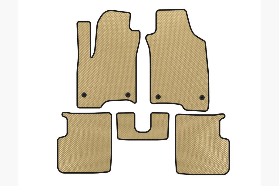 Fiat Panda 2011-2023 EVA Floor Mats (Beige) Image