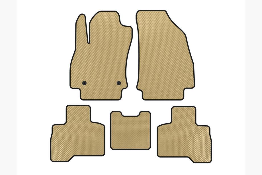 Fiat Fiorino/Qubo 2008-2024 EVA Floor Mats (For Qubo 2008-2016, Beige) Image