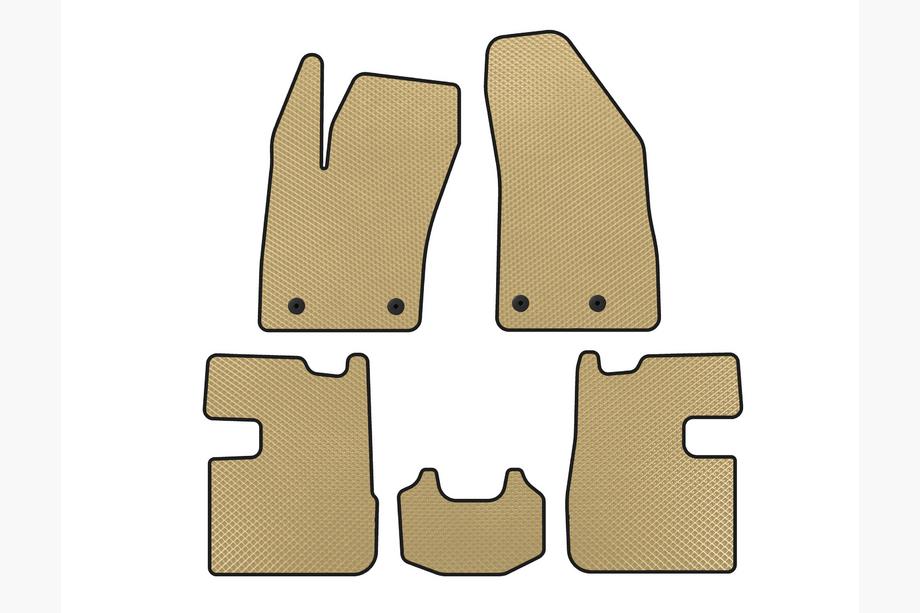 Fiat Tipo 2016- EVA Floor Mats (SD, Beige) Image