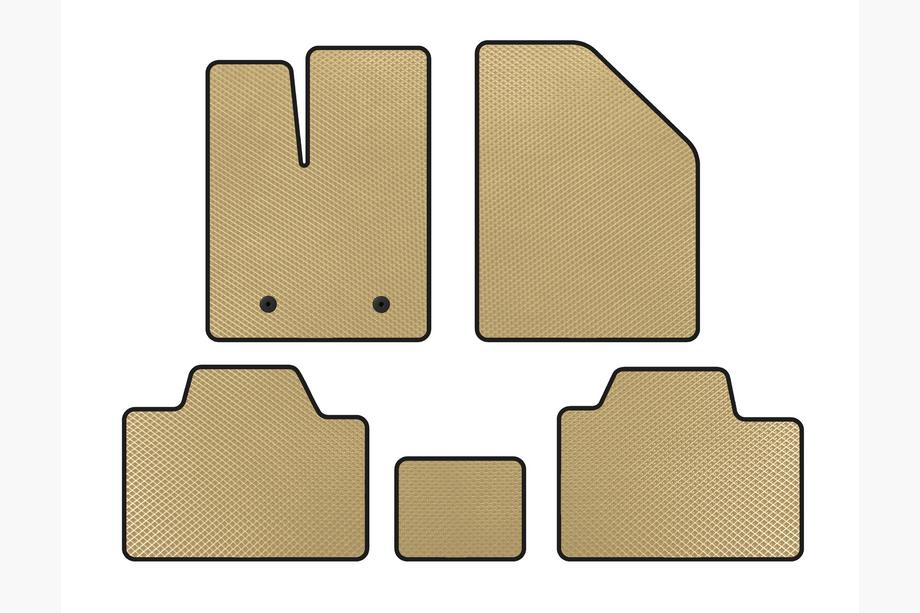 Ford Edge 2006-2014 EVA Floor Mats (Beige) Image