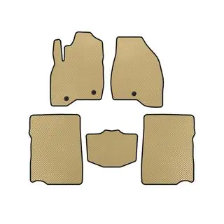 EVA Floor Mats (2017-2019, 2nd Row, 7-Seater, Beige)