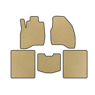 EVA Floor Mats (2015-2019, 5-Seater, Beige)