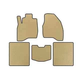EVA Floor Mats (2015-2019, 5-Seater, Beige)