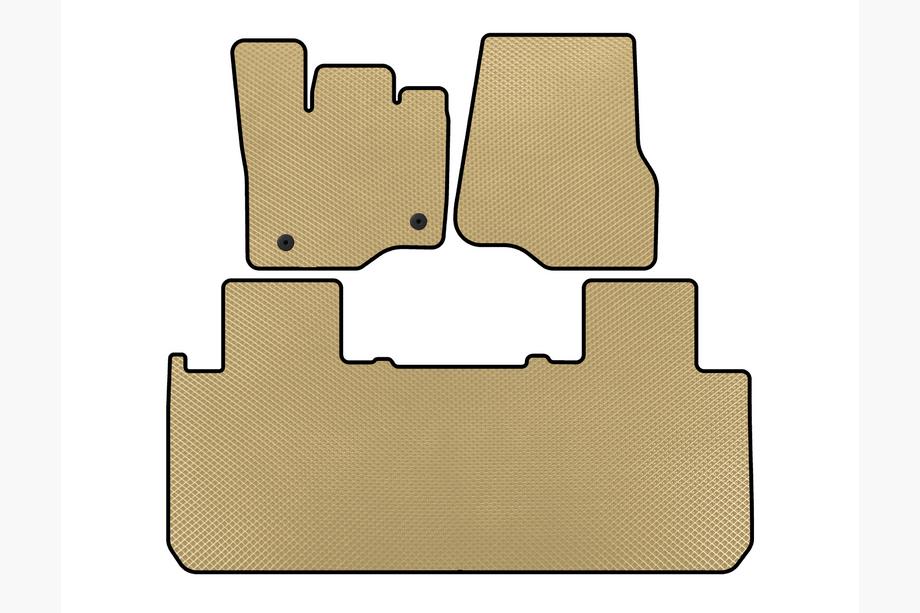 Ford F-150 2014-2021 EVA Floor Mats (Beige) Image