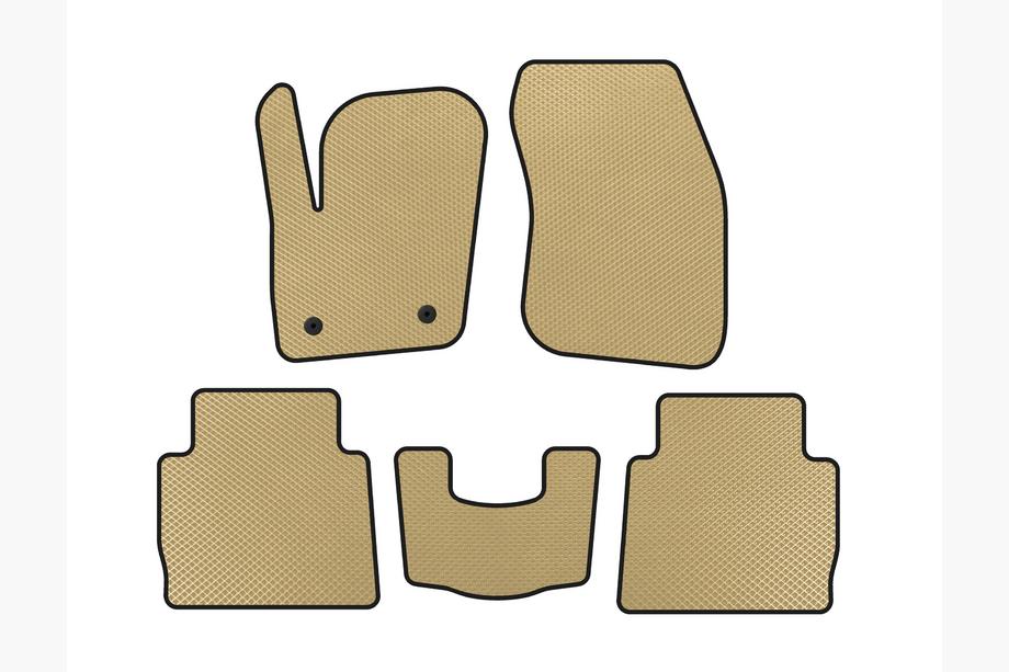 Ford Fusion 2012-2020 EVA Floor Mats (SD, Beige) Image