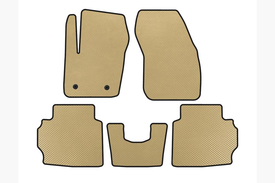 Ford Mondeo 2014-2022 EVA Floor Mats (LB, Beige) Image