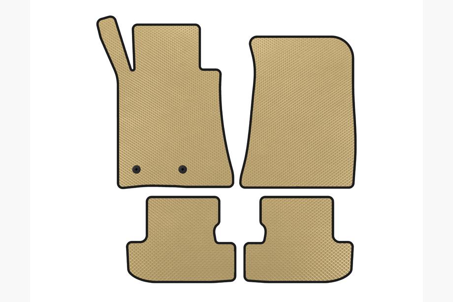 Ford Mustang 2015-2023 EVA Floor Mats (Coupe, Beige) Image