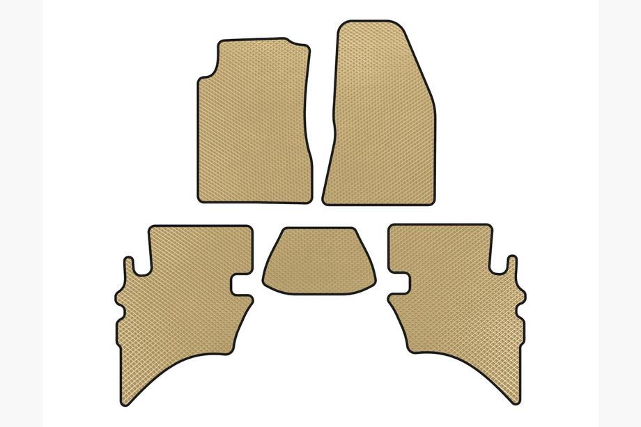 Ford Ranger 2002-2006 EVA Floor Mats (Beige) Image