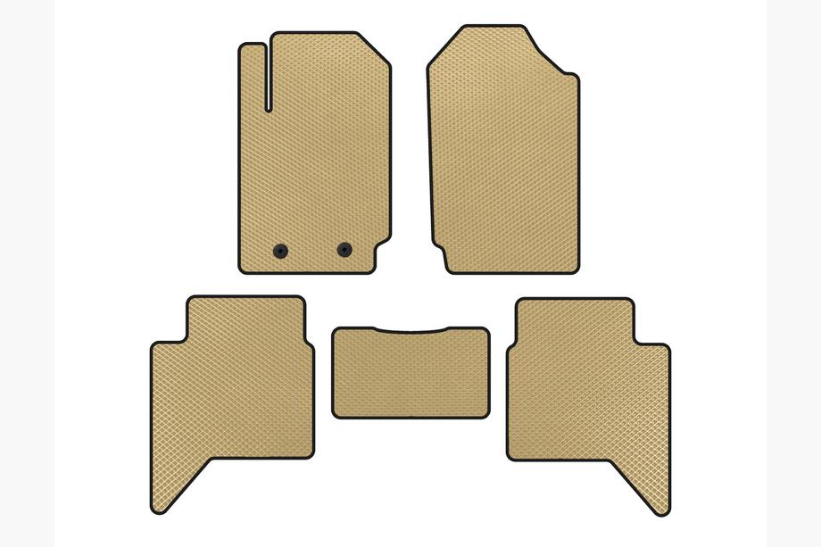 Ford Ranger 2011–2022 EVA Floor Mats (Beige) Image