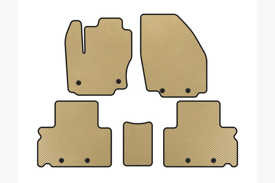 Ford S-Max 2007-2014 EVA Floor Mats (Beige) Image