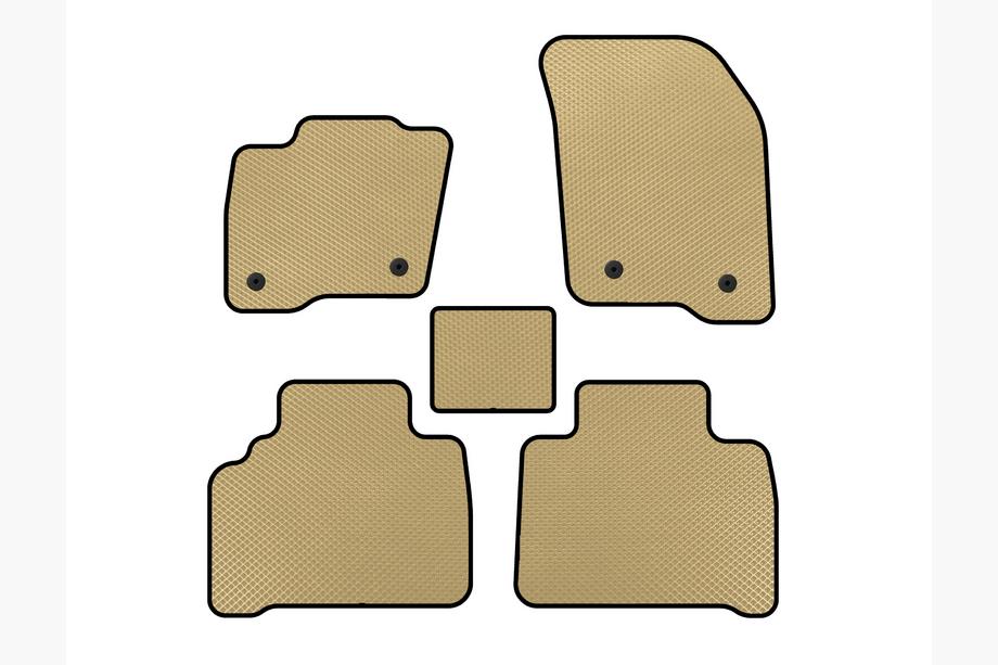 Ford S-Max 2015- EVA Floor Mats (Beige) Image