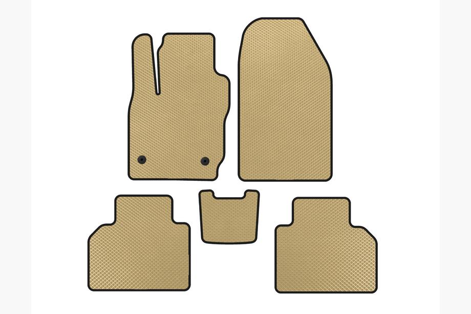 Ford Courier 2014-2023 EVA Floor Mats (Beige) Image