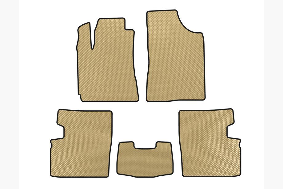Geely Emgrand EC7 2009- EVA Floor Mats (2009-2014, HB, 5-Door, Beige) Image